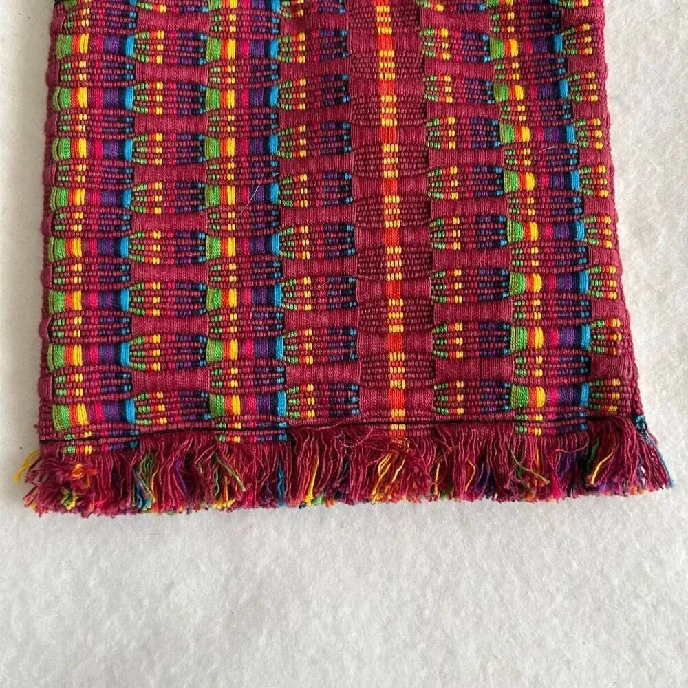 Handwoven Crossbody Bag Guatemalan Fringe Purse